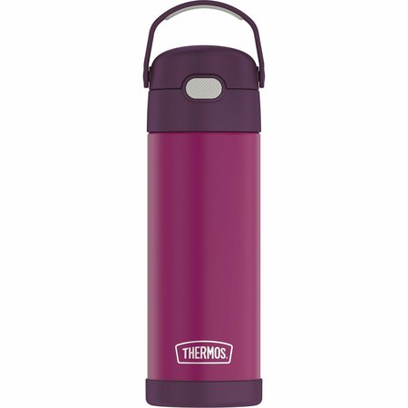 Thermos 16-Ounce FUNtainer Vacuum-Insulated Stainless Steel Bottle with Spout (Red Violet) F41101RV6